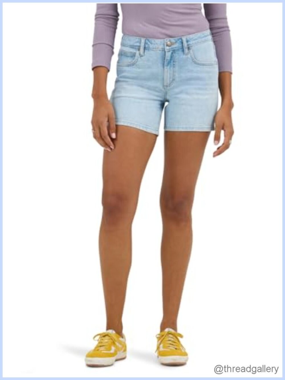 Lee Legendary 5" Denim Short Regular Fit Mid Rise Stretch Jean Shorts
